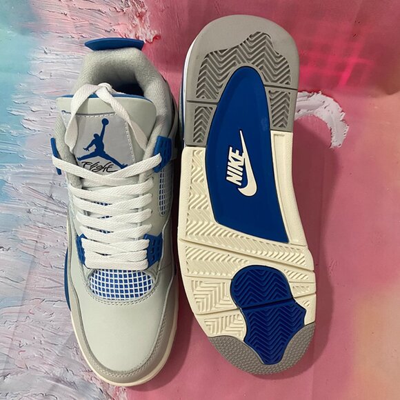 Air Jordan 4 Retro Military Industrial Blue - Picture 5 of 11